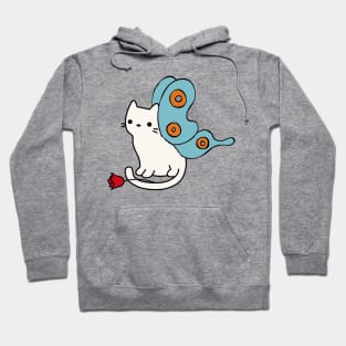 Cat with wings of butterfly Hoodie